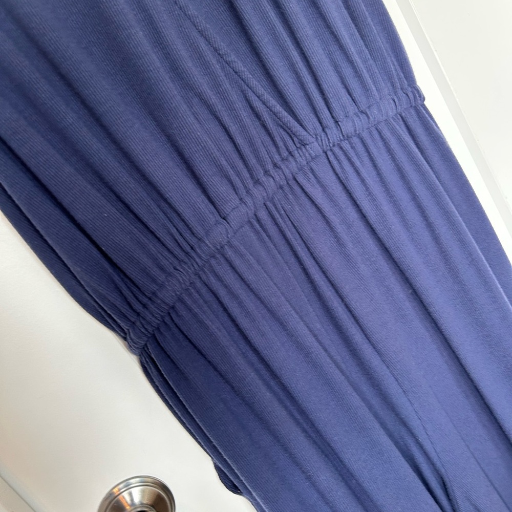 Torrid Navy Ribbed Mock Neck Drawing Jumpsuit - Picture 9 of 10
